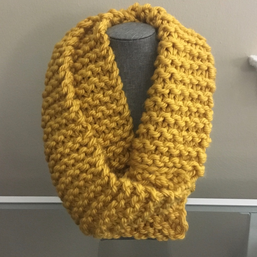 Beautiful Yellow Mustard Infinity Scarf